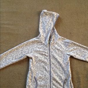 H&M Leopard Print Zip-up Hoodie